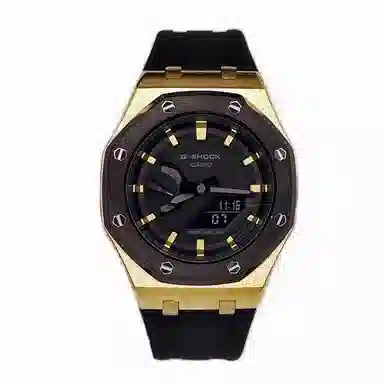 Casio GA-2100-1A1 Offshore Gold Black Warrior