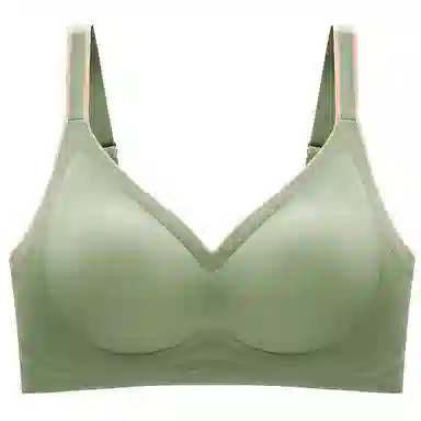 莫代尔 纯色加厚不空杯无痕乳胶文胸 女款