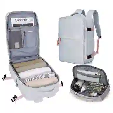 阿尔派妮 大容量学生百搭短途出差旅游行李多功能干湿分离独立鞋袋 织物 旅行包电脑包书包背包双肩包 男女同款情侣款 多色