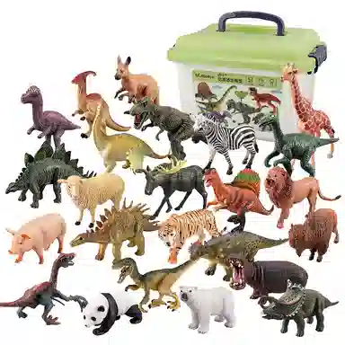 澳梦星 动物模型套装 仿真早教益智 辨识认知 恐龙 霸王龙三角龙 玩具