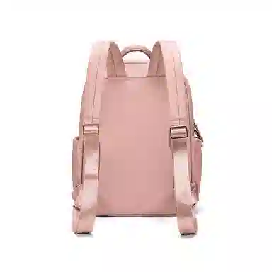 木村耀司 休闲简约百搭校园大容量通勤上班 涤纶 双肩包书包旅行包电脑包背包 女款 卡其色/灰色/粉色/黑色 常规