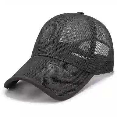 梦特娇 透气薄款遮阳防晒棒球太阳网帽 涤纶（聚酯纤维） 鸭舌帽 男款