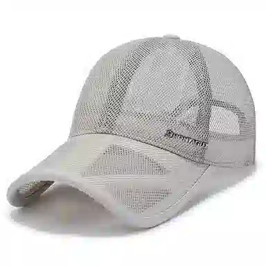梦特娇 透气薄款遮阳防晒棒球太阳网帽 涤纶（聚酯纤维） 鸭舌帽 男款