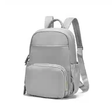 木村耀司 休闲简约百搭校园大容量通勤上班 涤纶 双肩包书包旅行包电脑包背包 女款 卡其色/灰色/粉色/黑色 常规