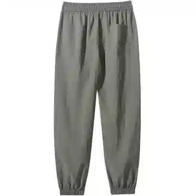 稻草人 日系慵懒基础款纯色轻薄冰感速干透气束脚裤无性别主义显瘦日常百搭通勤休闲裤 男女同款