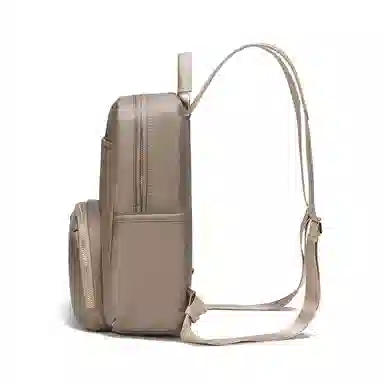 木村耀司 休闲简约百搭校园大容量通勤上班 涤纶 双肩包书包旅行包电脑包背包 女款 卡其色/灰色/粉色/黑色 常规