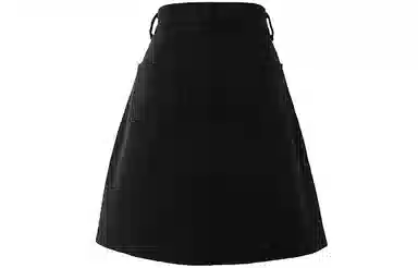 SOON FLOWER Denim Skirt Black