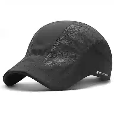 梦特娇 帽子男士夏季防晒遮阳速干前进帽太阳中年 涤纶 鸭舌帽 男款