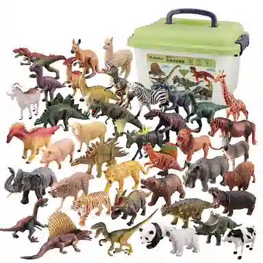 澳梦星 动物模型套装 仿真早教益智 辨识认知 恐龙 霸王龙三角龙 玩具