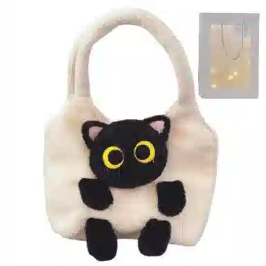 公主恋人 猫猫挎包 创意软萌包包 不掉毛 不掉色 填充饱满 实用 玩偶周边