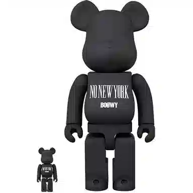 BE@RBRICK x BOOWY NO NEW YORK Black