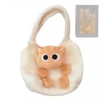 公主恋人 猫猫挎包 创意软萌包包 不掉毛 不掉色 填充饱满 实用 玩偶周边