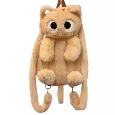 公主恋人 创意造型猫咪双肩包软乎乎的包包公仔抱枕 不掉毛不掉色填充饱满实用 玩偶周边