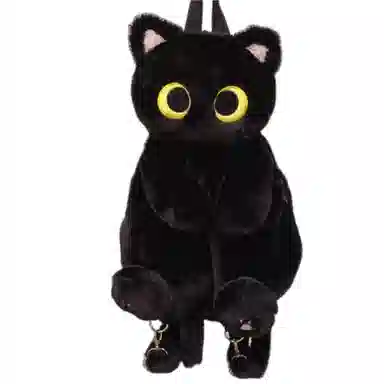 公主恋人 创意造型猫咪双肩包软乎乎的包包公仔抱枕 不掉毛不掉色填充饱满实用 玩偶周边