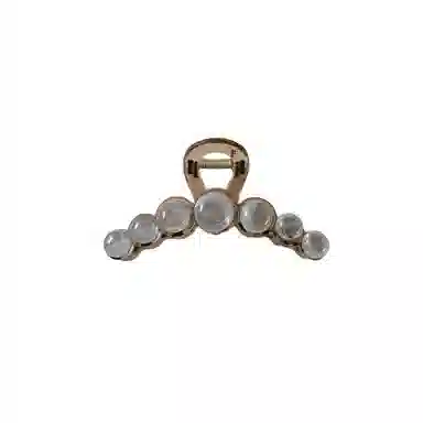 尚先生 法式高级感晕染细闪灰色圆珠大号抓夹国风百搭轻奢发饰新款 头饰 女款