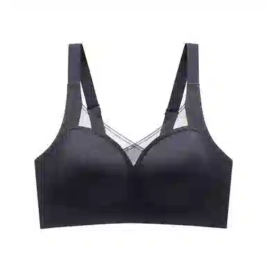 莫代尔 纯色聚拢无钢圈固定杯文胸 女款