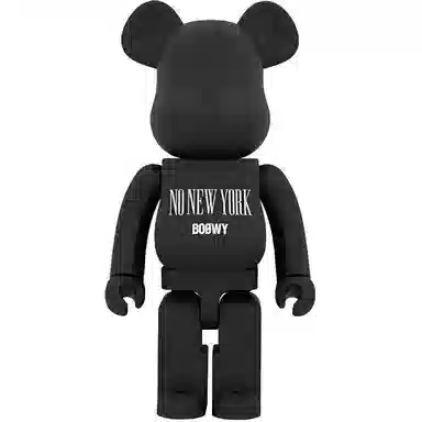 BE@RBRICK x BOOWY NO NEW YORK Black