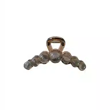 尚先生 法式高级感晕染细闪灰色圆珠大号抓夹国风百搭轻奢发饰新款 头饰 女款