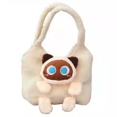 公主恋人 猫猫挎包 创意软萌包包 不掉毛 不掉色 填充饱满 实用 玩偶周边