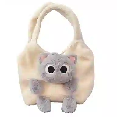 公主恋人 猫猫挎包 创意软萌包包 不掉毛 不掉色 填充饱满 实用 玩偶周边