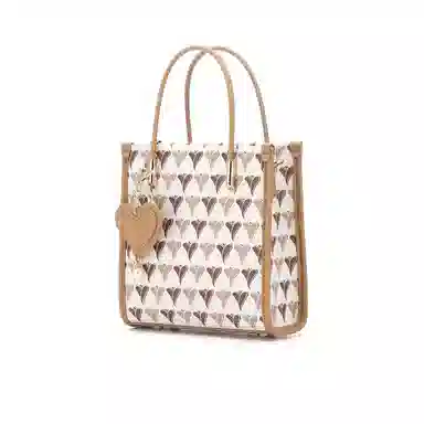 红蜻蜓 活力英伦系列 爱心印花活泼聚氯乙烯手提包 女款 多色