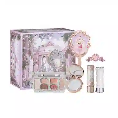 花知晓 心选礼盒唇釉口红眼影腮红高光彩妆套组