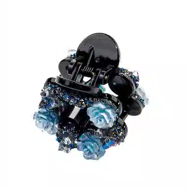 卡铂雅 黑色朵休闲潮流设计港风复古高级感 发夹 女款