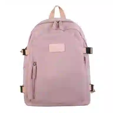 巴朗熊 大容量纯色书包简约大学生文艺风 双肩包 帆布 男女通用 多色