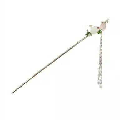 水中玉 古风气质步摇 汉服头饰网红盘发流苏发钗高级感簪子发饰 发簪 女款