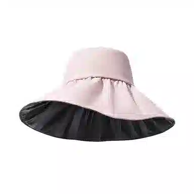 北极绒 黑胶大帽檐防晒 聚酯纤维 渔夫帽 男女同款情侣款