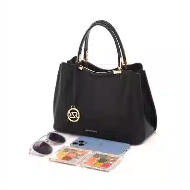 红蜻蜓 经典优雅系列荔枝纹真皮曲线 牛皮 手提包 常规 女款 多色