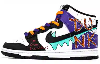 Nike Dunk High Black Purple