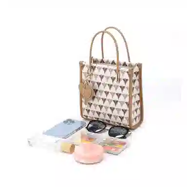 红蜻蜓 活力英伦系列 爱心印花活泼聚氯乙烯手提包 女款 多色