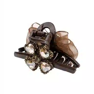 卡铂雅 小众设计港风气质复古镶钻极简高级感 发夹 女款