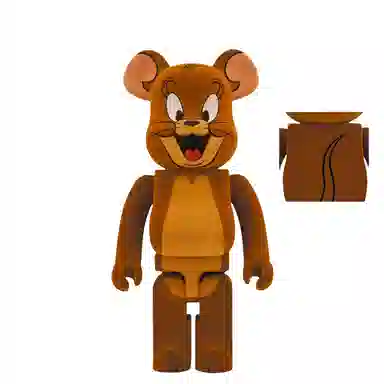 BE@RBRICK Jerry Tom Flocked Version