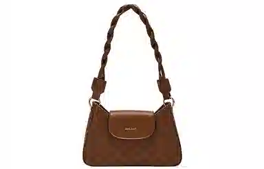 Jane Klain Woven Checkered Shoulder Bag