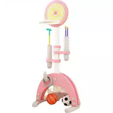 启启 可升降篮球架 室内户外投篮框 早教益智玩具