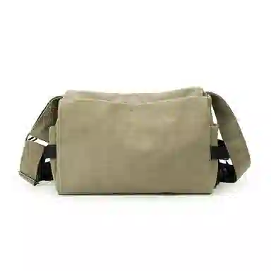 TAKITAKI Canvas Messenger Bag Black/Grey