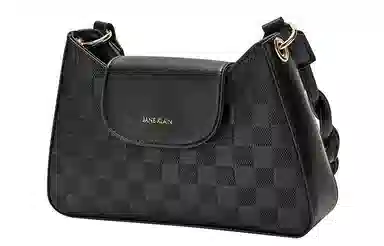 Jane Klain Woven Checkered Shoulder Bag