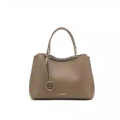 红蜻蜓 经典优雅系列荔枝纹真皮曲线 牛皮 手提包 常规 女款 多色