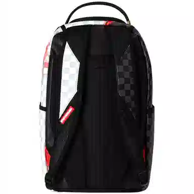 Sprayground Shark Logo Checkered Backpack