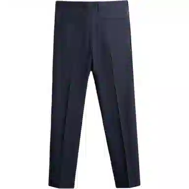 ZARA Slim Fit Pinstripe Trousers Blue