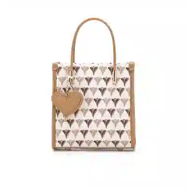 红蜻蜓 活力英伦系列 爱心印花活泼聚氯乙烯手提包 女款 多色