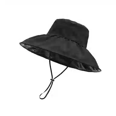 北极绒 黑胶大帽檐防晒 聚酯纤维 渔夫帽 男女同款情侣款