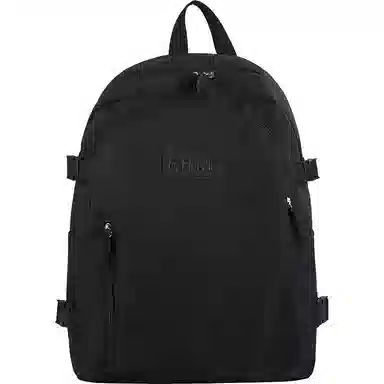 巴朗熊 大容量纯色书包简约大学生文艺风 双肩包 帆布 男女通用 多色