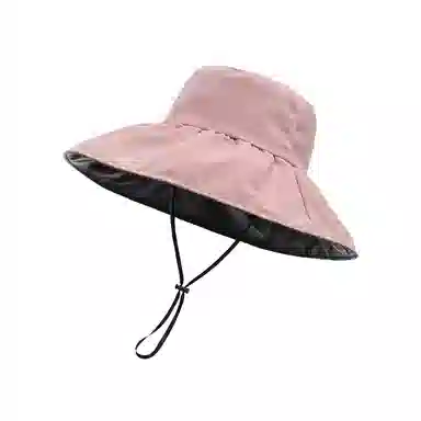 北极绒 黑胶大帽檐防晒 聚酯纤维 渔夫帽 男女同款情侣款