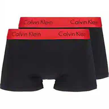 Calvin Klein Logo Print Boxer Briefs 2-Pack Black