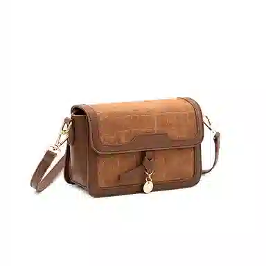 维尼奥 高级感复古小众小方包简约百搭通勤 合成革 单肩包斜挎包 女款 棕色/粉色/红色