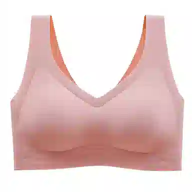 莫代尔 无痕睡眠内衣女无钢圈小胸聚拢薄款冰丝透气运动美背文胸 女款