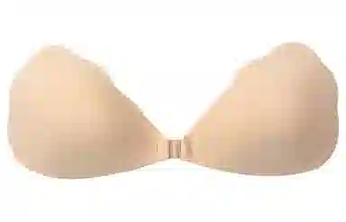 浪莎 简约纯色无肩带小胸显大乳贴